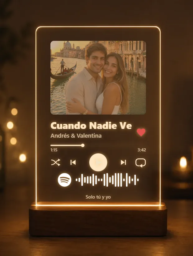 Placa con luz LED